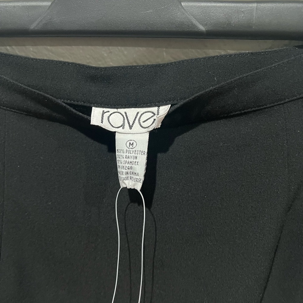 Ravel Classic Black Trousers High Waisted Chic Black Pants NWOT Size M - Picture 3 of 3